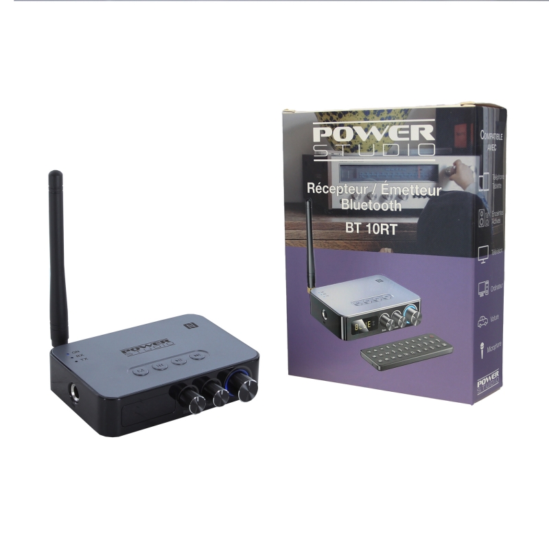 POWER STUDIO - BT 10RT EMET RECEPT BT - Récepteur Emetteur Bluetooth en  vente chez Global Audio Store - Système Transmission Sans Fil