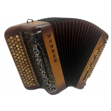HOHNER - FUN MUSETTE WOOD - Chromatic button accordion
