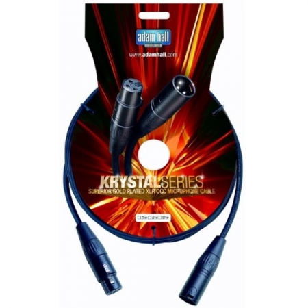 Adam Hall - Microphone Cable Krystal Series OCC XLR male to XLR female - 6 m Adam Hall - Microphone Cable Krystal Series OCC XLR male to XLR female - 6 m