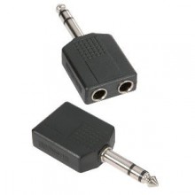 Adam Hall - Y-Adapter 2 x 6.3 mm stereo Jack female to 6.3 mm stereo