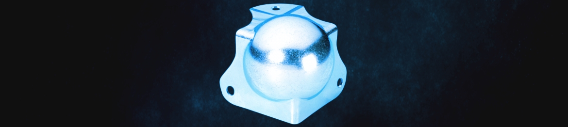 Coin boule combiné avec renfort d/'angle et passage profilé Zinc Adam Hall